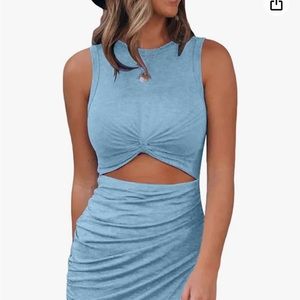 Cotton dress worn once size L